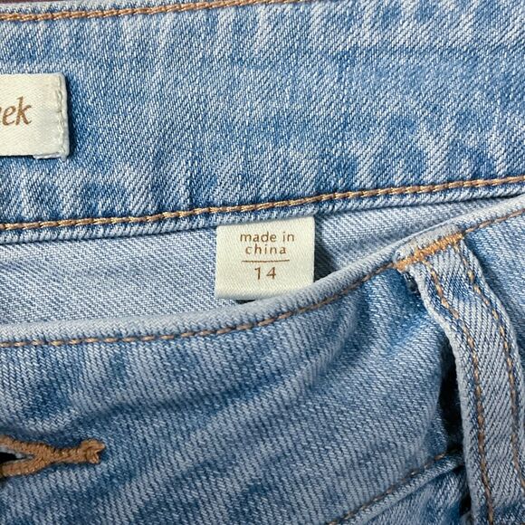 Coldwater Creek Womens Jeans size 14 Light Wash Capris Cropped Straight Stretch - Picture 5 of 11